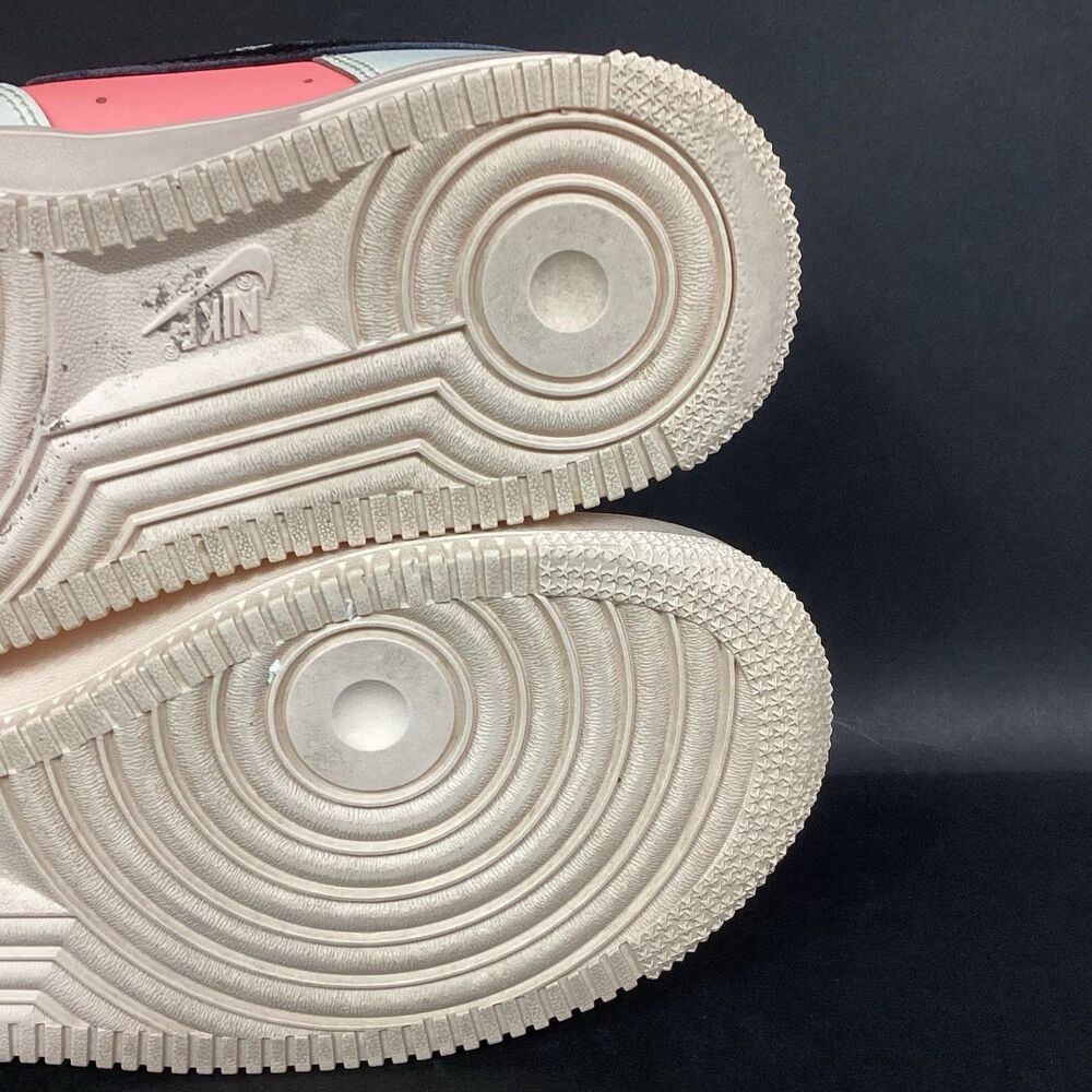 Nike Air Force 1 '07 Sail Multi Women Sz 7 White + Retro Colors Shoes DJ5933-100 - Picture 8 of 9